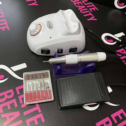 Потужний фрезер для манікюру 45 Вт, білий, фото 1