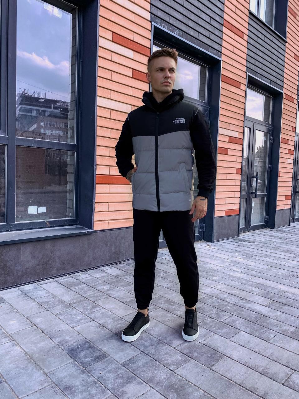 Мужская Стильная Пуховая Жилетка Демисезонная The North Face Турция ...