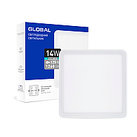 LED-светильник точечный встраиваемый GLOBAL SP adjustable 14W, 4100K (квадрат)