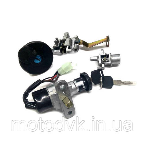 Замок зажигания на скутер Yamaha 3YK личинка, крышка (4+1 контакта) (ID ...