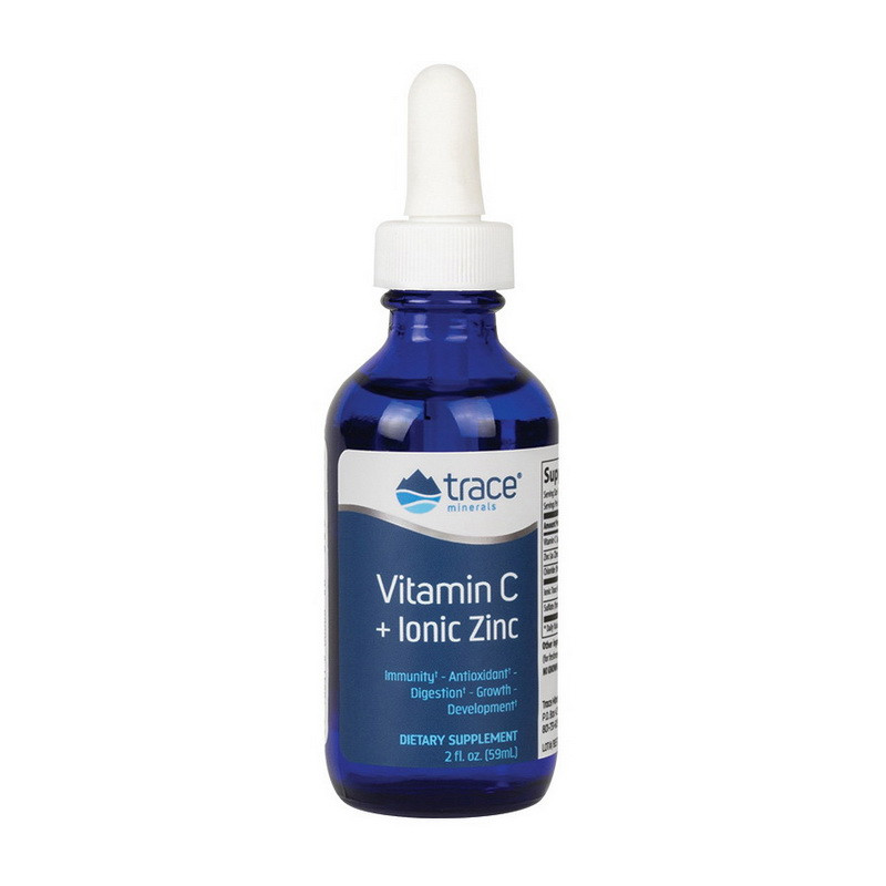 Вітамін С+ іонічний цинк Trace Minerals Vitamin C+ Ionic Zinc 59 ml