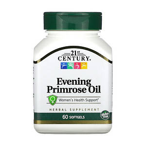 Олія вечірньої примули (Ослинника) 21st Century Evening Primrose Oil 60 sgels