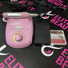 Стильний фрезер для манікюру ZS-603 PRO Pink з педаллю