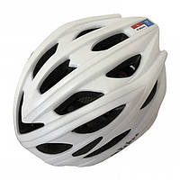 Шлем взрослый Calibri FSK-450 с мигалкой L (58-61) Белый
