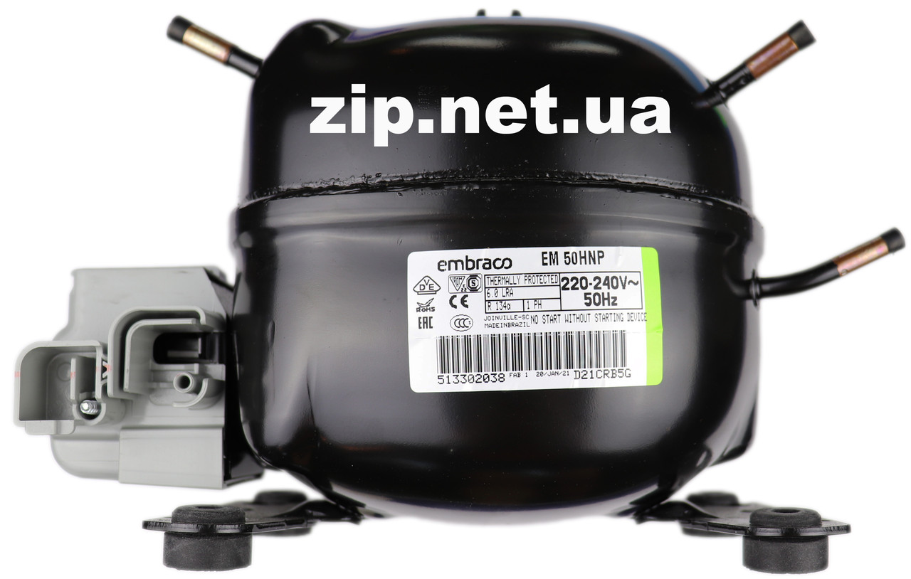 Компресор 126 W для холодильника Embraco EM 50 h np (4,99 куб.), R-134a Бразилія. гарантія 6 місяців