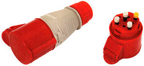 Силова розетка переносна 3Р+Z, 400 В, 16 А, IP44 безгвинтова, E.NEXT (134S)