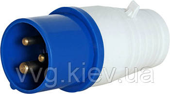 Силова вилка переносна e.plug.pro.3.32, 3п., 220В, 32А (023), E.NEXT (p011002)