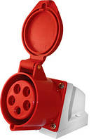 Силова розетка стаціонарна e.socket.pro.5.16, 5п., 380В, 16А (115), E.NEXT (p012007)