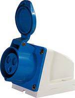 Силова розетка стаціонарна e.socket.pro.3.32, 3п., 220В, 32А (123), E.NEXT (p012002)