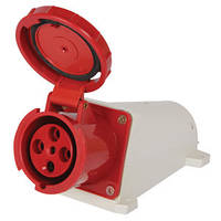 Силова розетка стаціонарна e.socket.pro.4.63, 4п., 380В, 63А (134), E.NEXT (p012006)