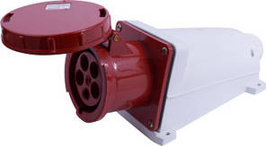 Силова розетка стаціонарна e.socket.145.125.67, 5п., 400В, 125А, IP 67, E.NEXT (p012029)