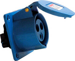 Силова розетка, що вбудовується e.socket.pro.3.32.wall, 3п., 220В, 32А (423), E.NEXT (p012011)