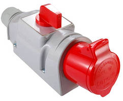 Розетка з вимикачем 0-1 16A, 3P+N+Z 400V, E.NEXT (185)