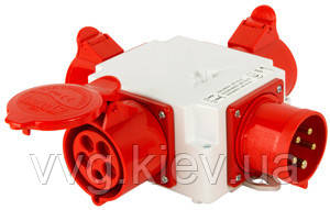 Розгалужувач 32A 3P+N+Z 400V/ 2x32A 3P+N+Z 400V, 1x16A 3P+N+Z 400V, E.NEXT (405-016)