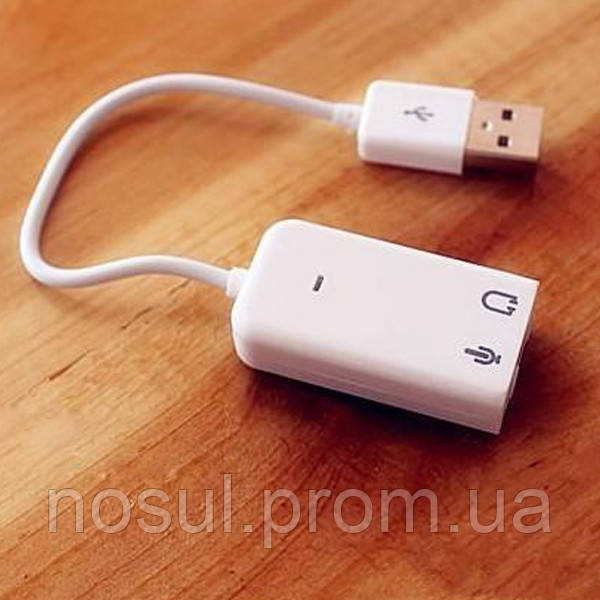 Внешняя звуковая карта Mac Win USB 7.1 Xear 3D virtual sound effect Skype VoIP подключение микрофона, аккустик - фото 1 - id-p223816013