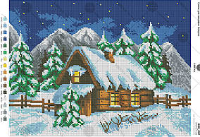 Схема на тканині для вишивки бісером Зима А3Н_247 Вірена