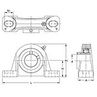 Подшипник 125854 P2B-SCU-30M DODGE