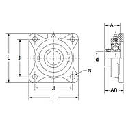 Подшипник 126198 F4B-SCM-307 DODGE