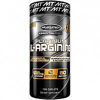 Platinum 100% L-Arginine, 1000 mg | 100 caplets | Muscletech