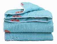 Полуторное одеяло гипоаллергенное голубой 1,5-сп. CX206