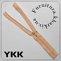 Молния брючная (юбочная) YKK №3 длина 20 см песочного цвета №209