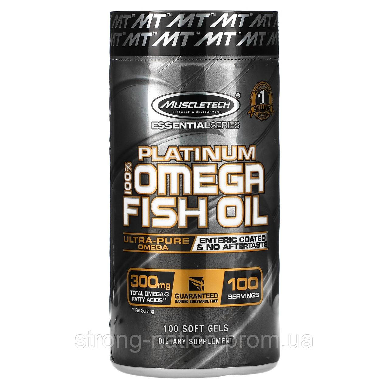 Platinum Omega Fish oil | 100 softgels | Muscletech