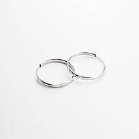 Серебряные серьги-кольца диаметром 3 см "1380"