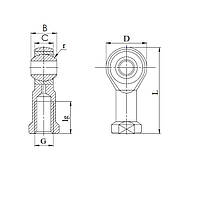 Подшипник SI 08 T/K CT