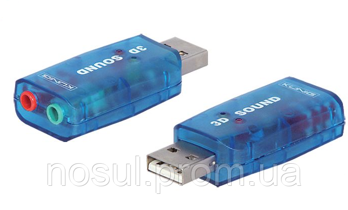 USB звуковая 5.1 (чипсет 6911) аудио адаптер sound для ПК, ноутбука stereo карта плата - фото 1 - id-p223817713