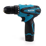 Акумуляторний шурупокрут Makita DF330DWE 12 V, 2 Ah з набором інструментів шурупокрут Макіт (КІТ-5), фото 4