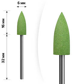 Полірувальник силіконовий куля мала (м'яка абразивність) зелений Ø6*16 MART