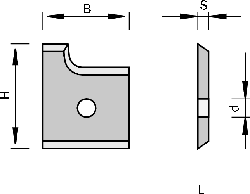 Пластинки радіусні для фрез кромкооблицювальних станків