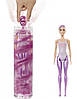 Лялька Барбі з 7 сюрпризами Кольорове перетворення S5 Barbie Color Reveal Doll Glitter Series фіолет (GTR93), фото 5
