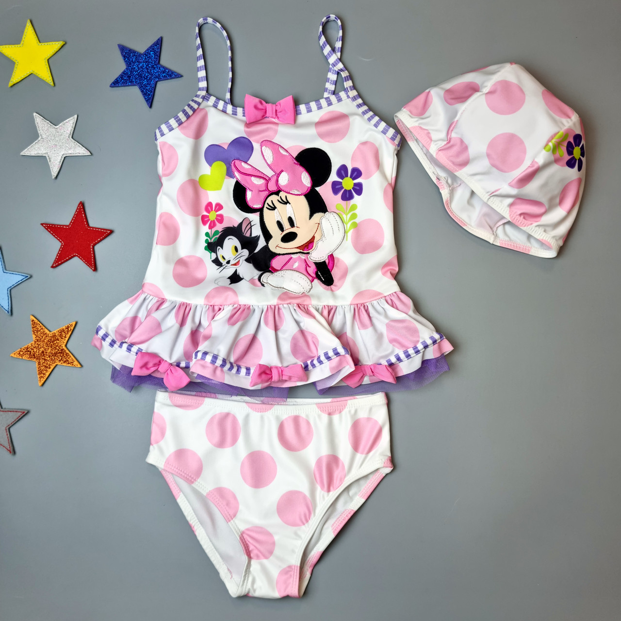 Купальник Minnie Mouse для дівчинки. 104, 116 см, фото 1