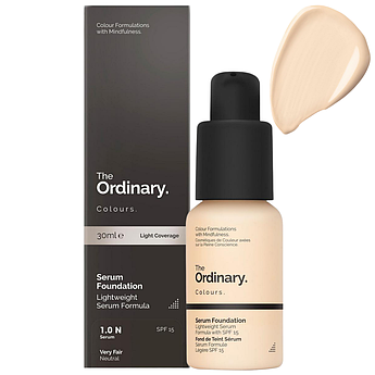 Тональна основа-сироватка The Ordinary Serum Foundation 1.0 N Very Fair SPF 15 30 мл