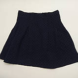 Дитяча- підліткова бавовняна спідниця синя в горох для дівчинки Cool Club, фото 2