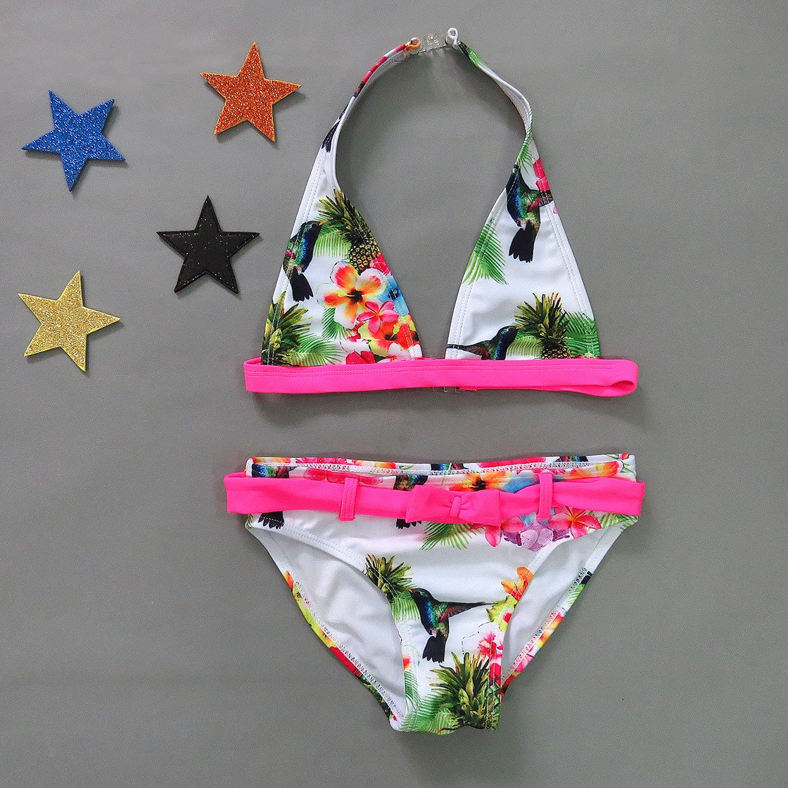 Купальник "Тропики" для дівчинки. 128, 140, 152 см, фото 1