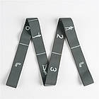 Еластична стрічка з петлями для розтягування для йоги та пілатесу, фото 6