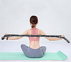 Еластична стрічка з петлями для розтягування для йоги та пілатесу, фото 9