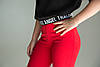 Лосини для дівчинки, трикотажні, SmileTime Choice, червоні, фото 4