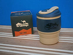 Стакан складаний силіконовий Tramp TRC-082 з кришкою 350ml, grafit.