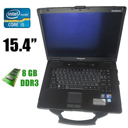 Panasonic Toughbook CF-52 mk3 / 15.4" / Intel® Core™ i5-520M (2(4)ядра по 2.4 - 2.93GHz) / 8GB DDR3 / 160GB HDD, фото 2