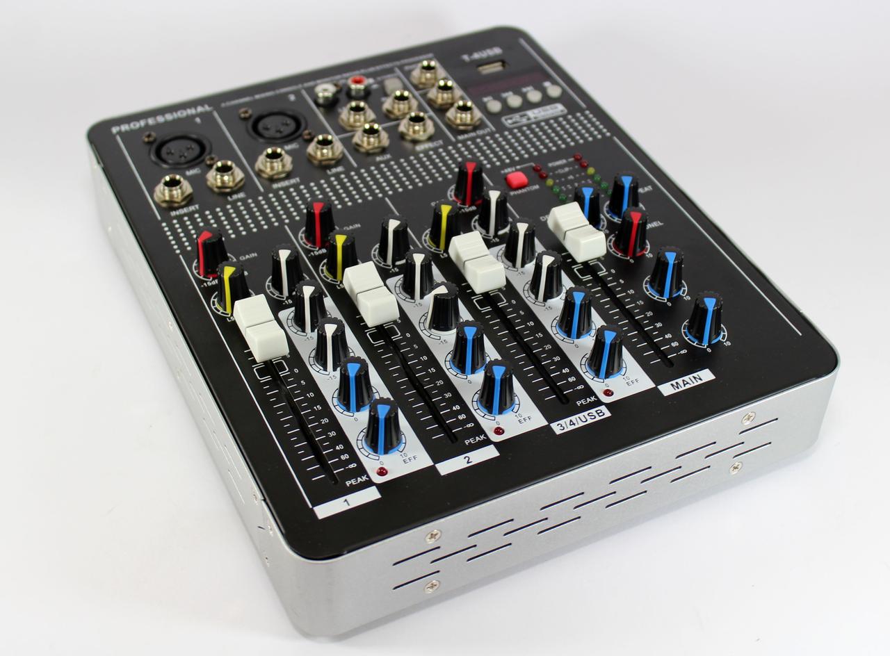 Аудіо мікшер Mixer BT4000 4ch + BT 2ch.