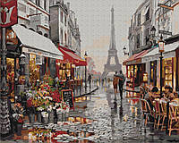 Картины по номерам - Париж после дождя BS8090 ТМ Брашми