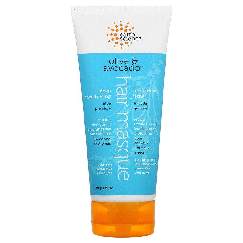 Earth Science, глибоке зволоження, маска для волосся, оливка та авокадо, 170 г, фото 1