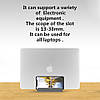 Вертикальна підставка для ноутбука, регульований тримач для Macbook Pro, Air, Lenovo, Huawei, HP, Dell., фото 2