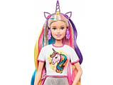 Лялька Barbie "Фантазійні образи Барбі" з одягом і вбраннями - єдиноріг, русалка Unicorn Mattel (GHN04), фото 6