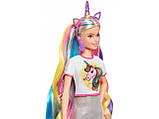 Лялька Barbie "Фантазійні образи Барбі" з одягом і вбраннями - єдиноріг, русалка Unicorn Mattel (GHN04), фото 8
