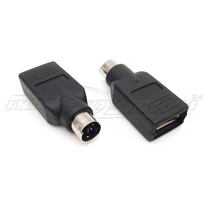 Универсальный переходник USB 2.0 AF - PS/2, фото 1