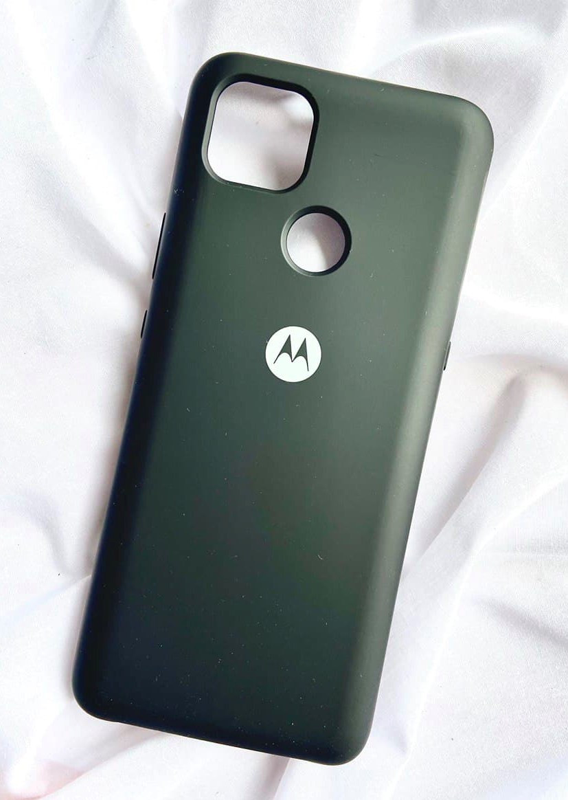 Чохол-бампер Silicone cover з мікрофіброю для Motorola G9 Power (PALR0020RS)